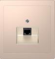 Merten D-Life telephone socket (champagne metallic)